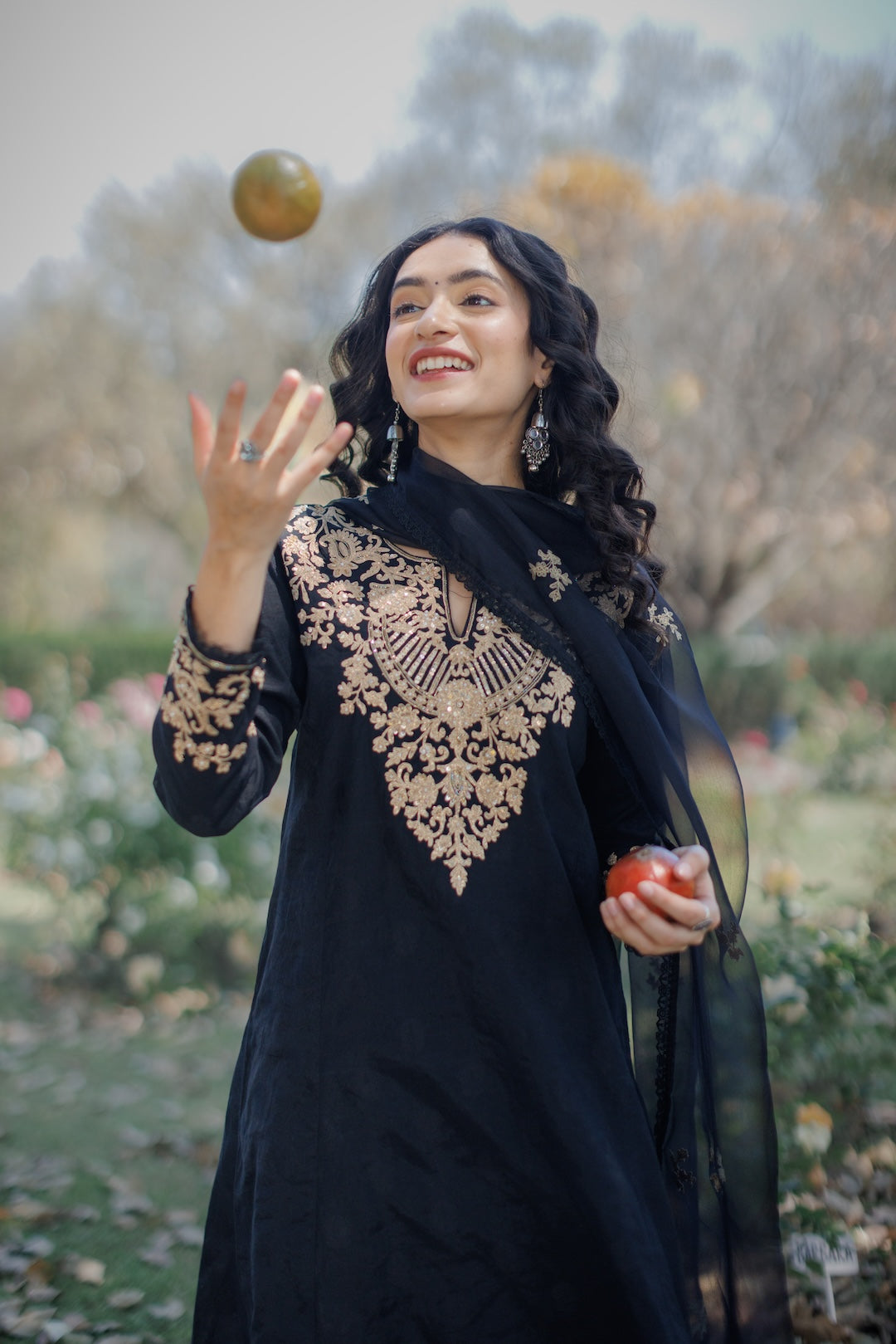 Black kurta set -  Lola BIBI by Amrinsahi