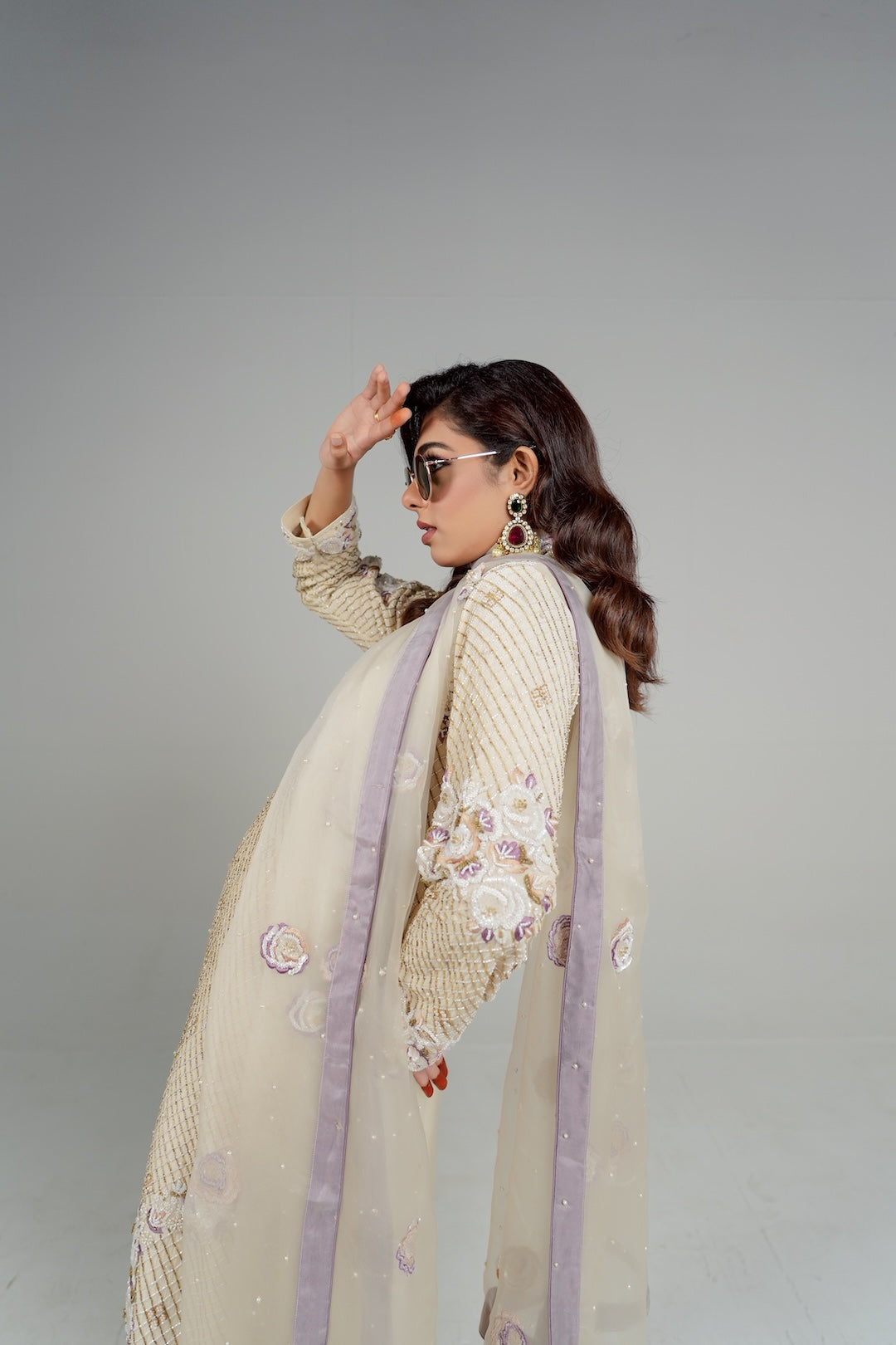 Ivory kurta set - Nameh by Amreen