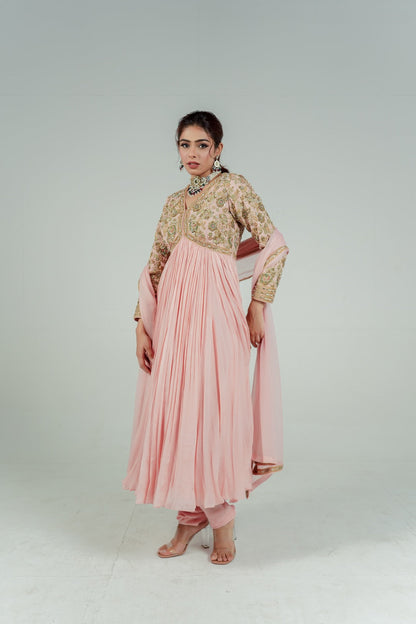 Blush Pink Anarkali -  Lola BIBI by Amrinsahi