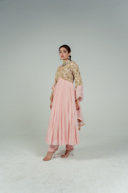 Blush Pink Anarkali -  Lola BIBI by Amrinsahi